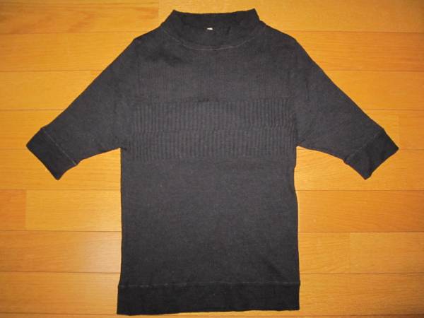 MK Michel Klein! short sleeves sweater 38 black wool 100
