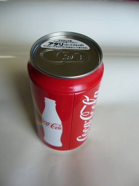 非売品 コカコーラ ハッピー缶 ビートウォッチ（ブラック） 未使用品_パッケージングした状態のハッピー缶