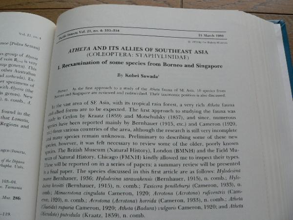 昆虫学術雑誌 「PACIFIC INSECTS」　1959-1982年　太平洋 ハワイ_画像2