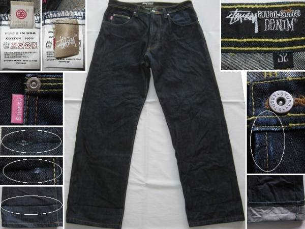 古着 MADE IN USA アメリカ製 STUSSY ROUGH AND RUGGED DENIM 古着 MADE IN USA アメリカ製 STUSSY ROUGH AND RUGGED DENIM