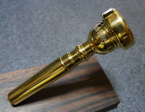 Genuine Bach 24K Gold Megatone Trumpet Mouthpiece 10-1/2C NEW Ships Fast! 