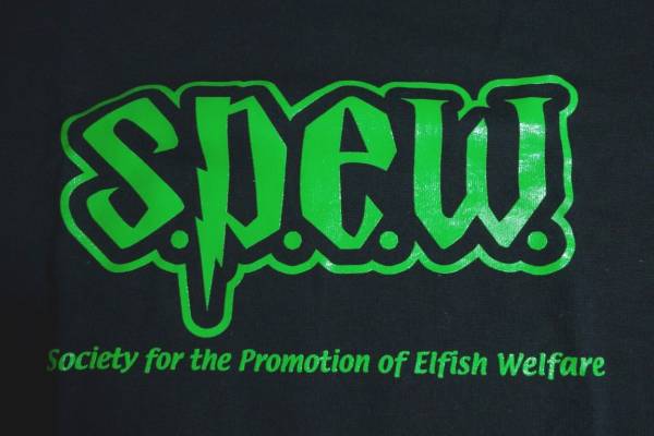 □ハリーポッター SPEW しもべ妖精福祉振興協会 Tシャツ M 未使用!!!□_画像1