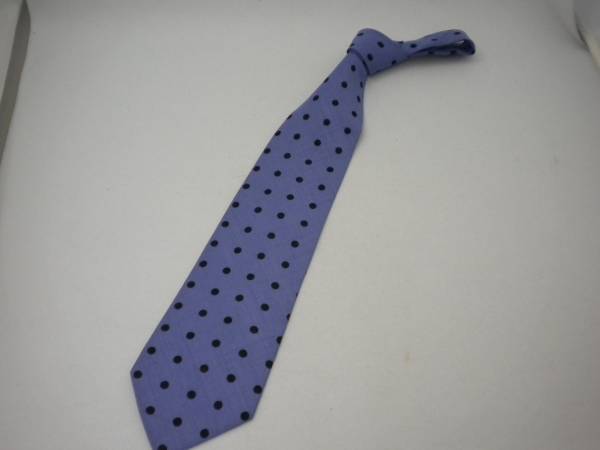 新品 ネクタイ ブルーのドット柄_画像1