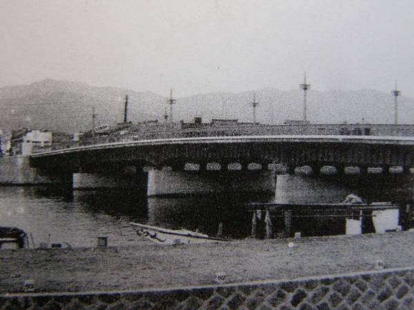 戦前絵葉書 松江 松江新大橋 橋梁 (E51)_画像2