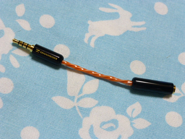 2.5mm4極 (メス) → 3.5mm4極 PLENUE S ZX2 HA-2 変換ケーブル オーグライン +Pt撚り線