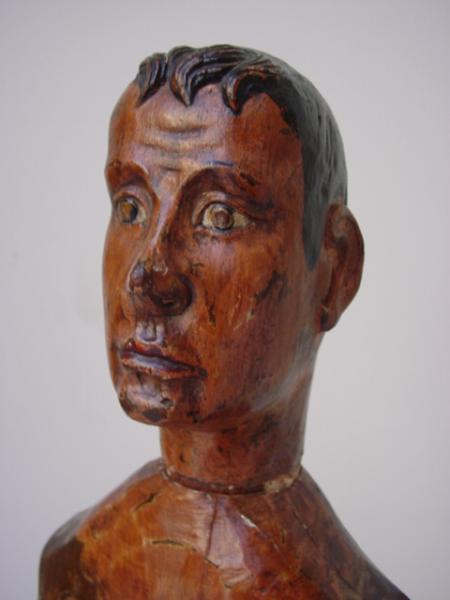 Antique Brazilian Wood Statue*宗教美術 木彫作品 船越桂_画像1