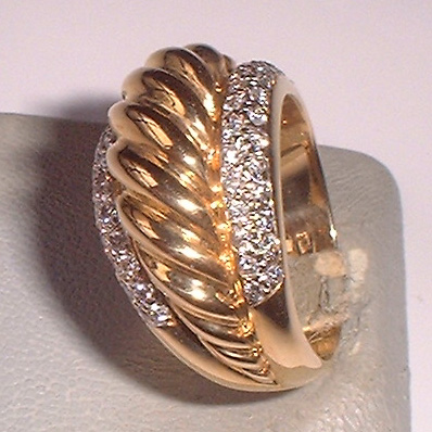  бесплатная доставка k18 diamond 58 камень 0.76ct мода кольцо размер 17.5used ломбард лот 