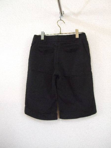 nonsens黒シルバーラメ入ハーフパンツ（USED)71115)
