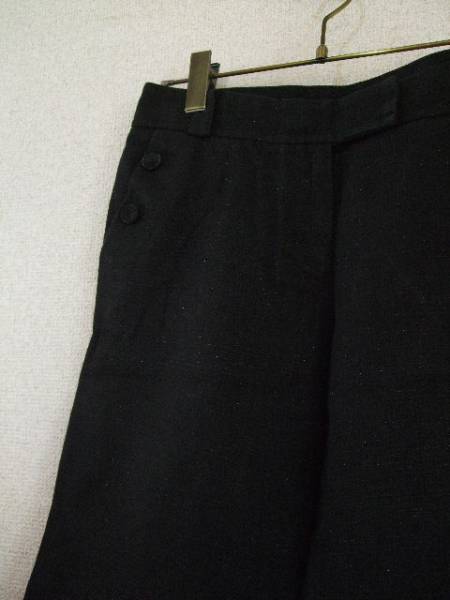 nonsens黒シルバーラメ入ハーフパンツ（USED)71115)