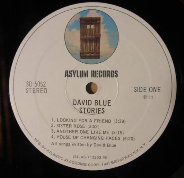 DAVID BLUE「STORIES」米ORIG [ASYLUM白PR] ステッカー有シュリンク美品