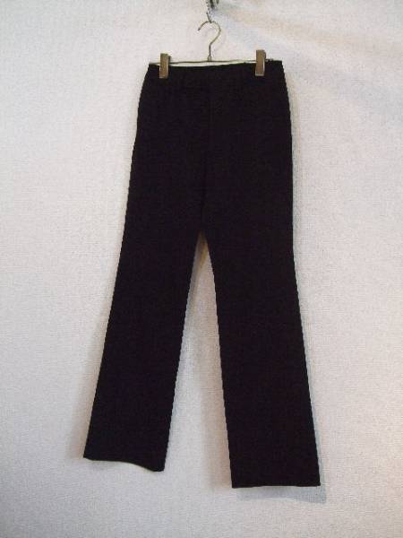 MICHELKLEIN黒ストレートパンツ（USED）30115)