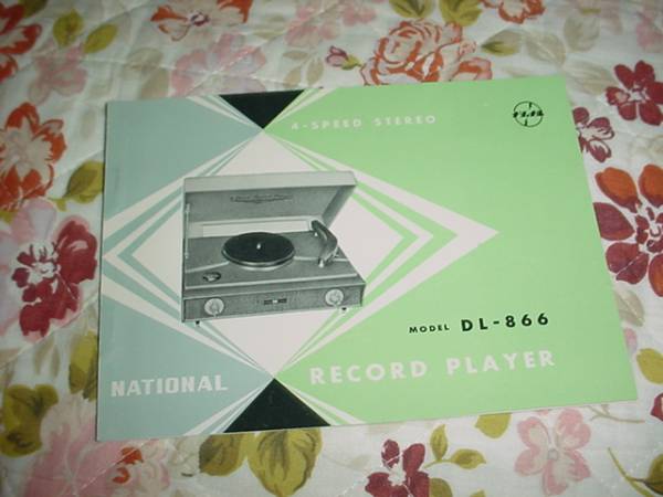  prompt decision! National record player DL-866. owner manual 