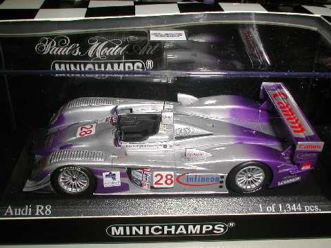 PMA 1/43 Audi アウディR8 NO28 セブリングウイナー 2004