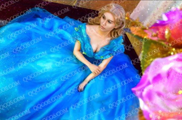 * костюмы * Disney Princess способ sinterela* платье фотография * роскошный * высокое качество 