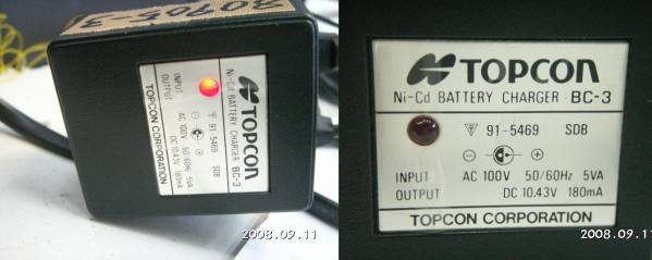 80905-3測量☆ＴＯＰＣＯＮ☆トプコン光波距離計(EDM)セオドライト充電器ＢＣ-3_画像2