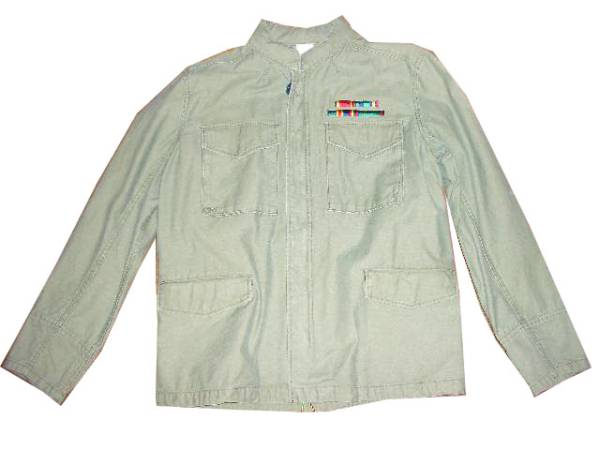SWMOMA(モマ),M65ジャケット,カーキ、刺繍、M＆L、新品