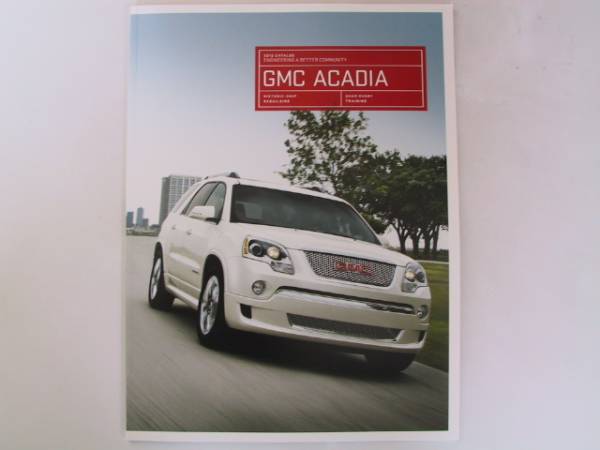 GMC ACADIA red tia2010-2012 year of model USA catalog 