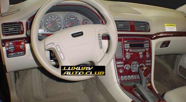 2000-2002 VOLVO ボルボV60 前期 右31Pウッドパネルキット 內(nèi)裝パネル 各色 內(nèi)裝カスタム カバ－カ－ボン 米國制 高品質(zhì)