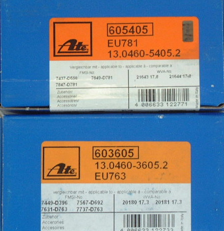 BMW E36 318is BE18 BE19 rom and rear (before and after) brake brake pad for 1 vehicle free shipping 