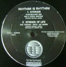 @【新品】$ RHYTHIM IS RHYTHIM / STRINGS OF LIFE (MS-4) テクノ名曲 YYY119-1843-35-35 レコード盤_画像1