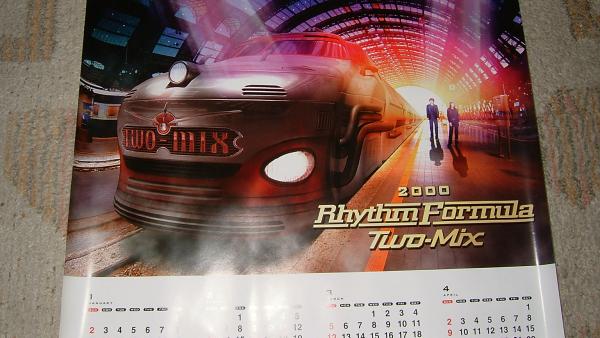 2000年カレンダーポスターLS　TWO-MIX Rhythm Formura 非売品!