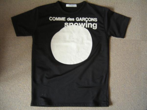 レア★COMME des GARCONS コムデギャルソン パルファム スノーイング Tシャツ ブラック フランス製 フリー