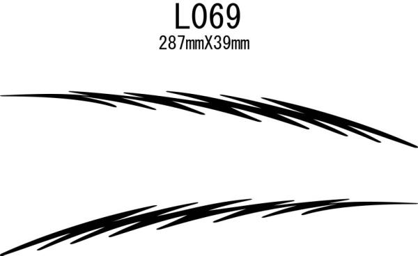 007_Lデカール バイナル　ピンストライプ　ステッカー L069