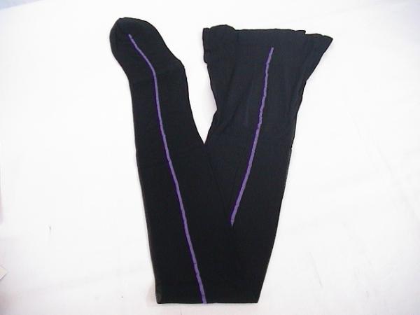  Armani <184.01> purple line * stockings * black *L
