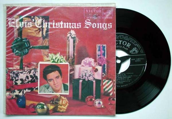 [EP] Press Lee. Рождество song(EP1334 Япония Victor 1958 год винил jacket 33 вращение 6 искривление входить ELVIS\' CHRISTMAS SONG)