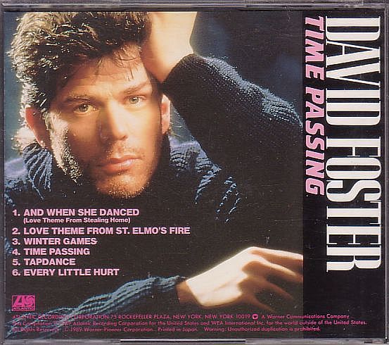  David * Foster CD| время * passing 1989 год 80 годы записано в Японии 