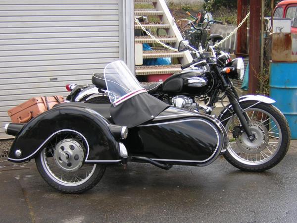  side-car Kawasaki W650 for LS-200 structure modification registration included 