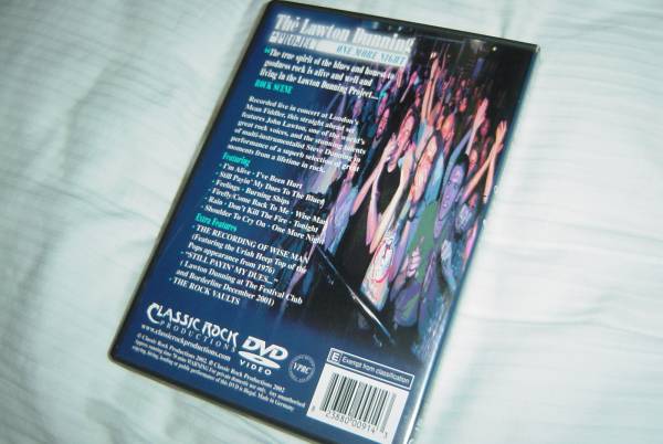THE LAWTON DUNNING PROJECT 「ONE MORE NIGHT DVD」 John Lawton直筆サイン入 LUCIFER'S FRIEND関連_画像2