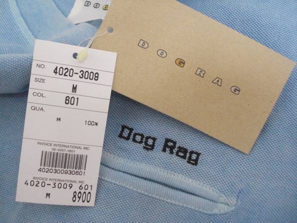 未使用*DOG RAG*ロゴ刺繍半袖カットソーM 定価8,900円_画像2