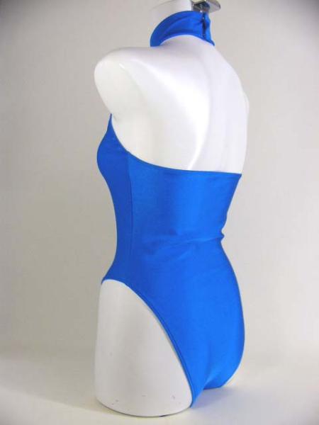 * cosplay base * high‐necked high leg Leotard blue *