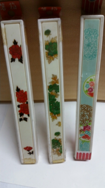  Taisho .. romance manner floral print chopsticks box Showa Retro 18. for light blue free shipping miscellaneous goods kitchen . present peace pattern 