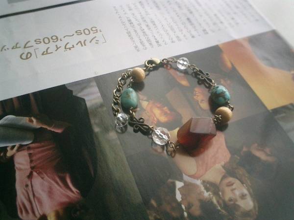 ガラスの靴の女の子・・シリーズです♪シックなターコイズ・・