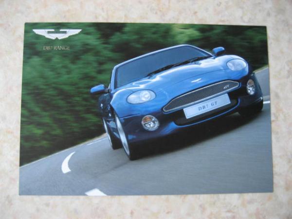 Aston Martin DB7GT PAMPHLET / ASTON MARTIN ★ 007 BOND CAR, British, DB456911, ⅴ8, Vanquish Rapidos