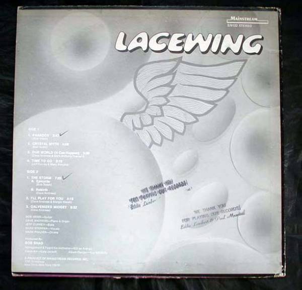 【LP】LACEWING(US MAINSTREAM'70 S6132サイケWLP)_画像2
