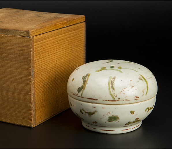 明 赤絵蓋盒 中国 古美術