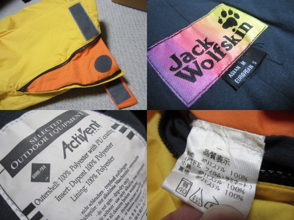  Jack Wolfskin ACTIVENT cotton inside jacket M size 