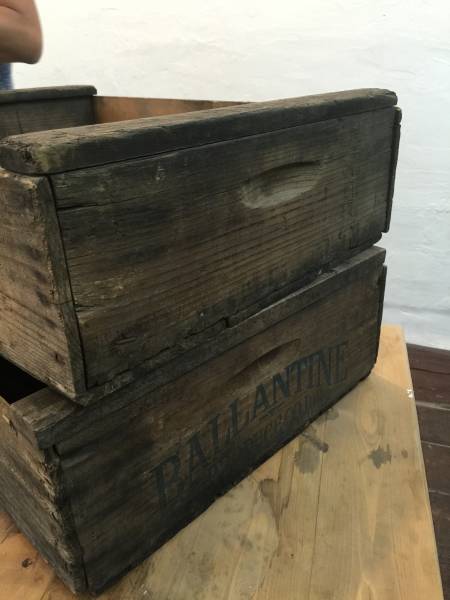  old material / tree box antique wood box America valuable car Be 