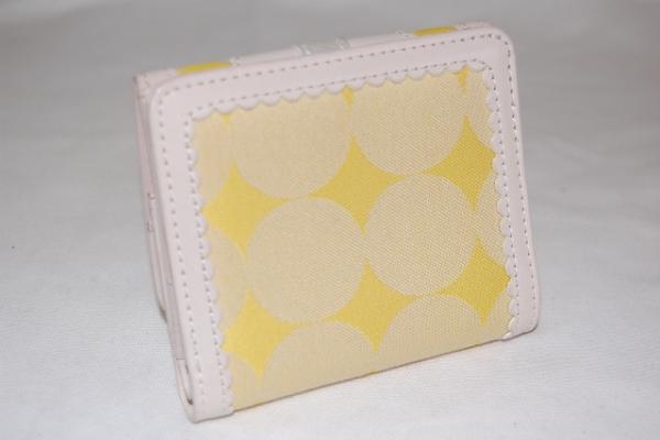 即決！新品?ANNASUI?2つ折財布　　イエロー