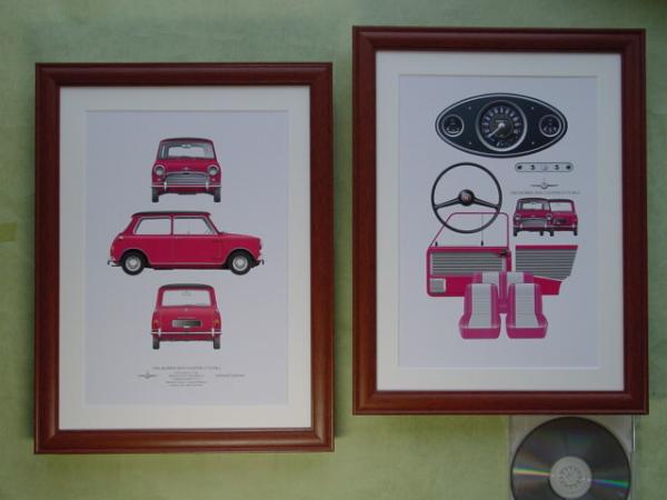 *2 pieces set *1964 Morris Mini Cooper 1275sMk1 illustration picture 18*