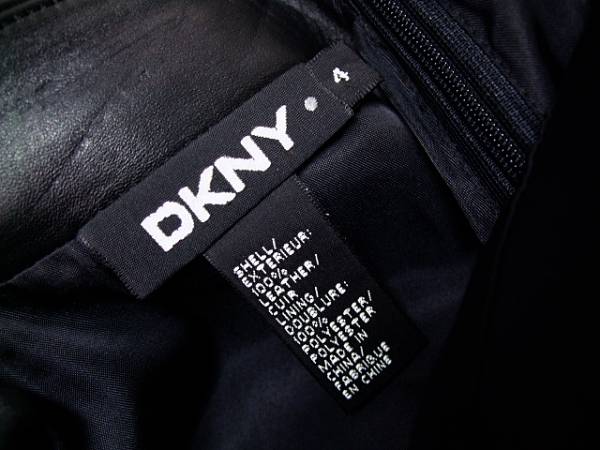 ◆上質◆DKNY ダナキャラン◆ラムレザースカート◆_画像3