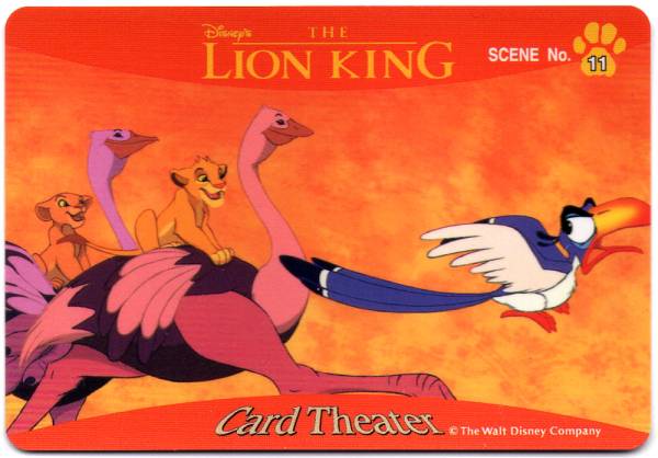  Disney THE LION KING карта Lion King SCENE No.11