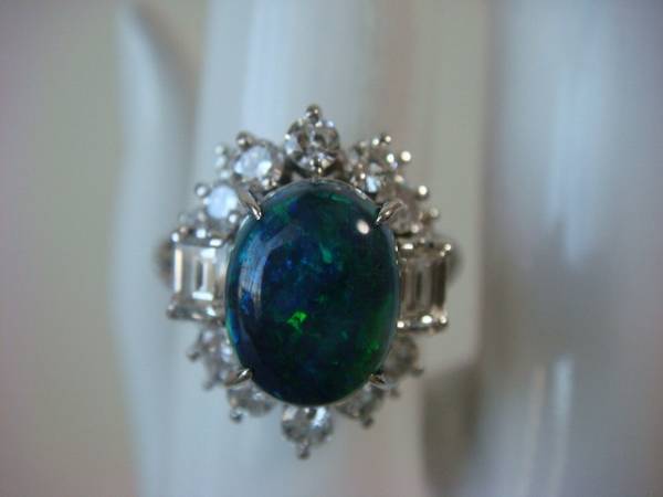 * красивый black opal кольцо с бриллиантом оценочная форма есть *