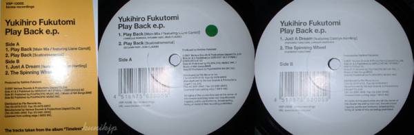 Yukihiro Fukutomi 福富幸宏　/Carolyn Harding Play back ep Forma 2001 house jazz_画像1