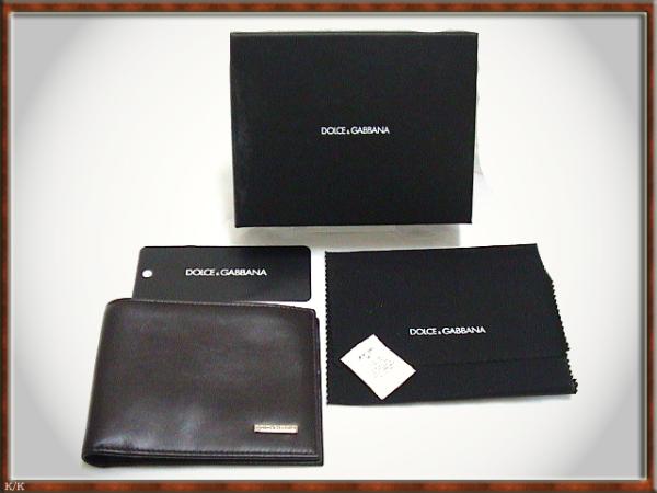  Dolce & Gabbana <BP0437> машина f* половина * кошелек * насыщенный коричневый 