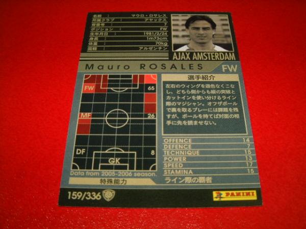 *絶版*[WCCF 05-06 159]白[マウロ?ロサレス]★アヤックス★