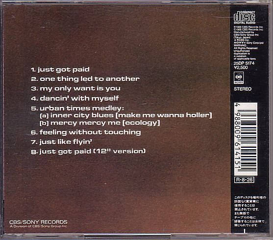 ジョニー・ケンプ CD／シークレッツ・オブ・フライング 1988年 80年代 日本盤 廃盤_画像2